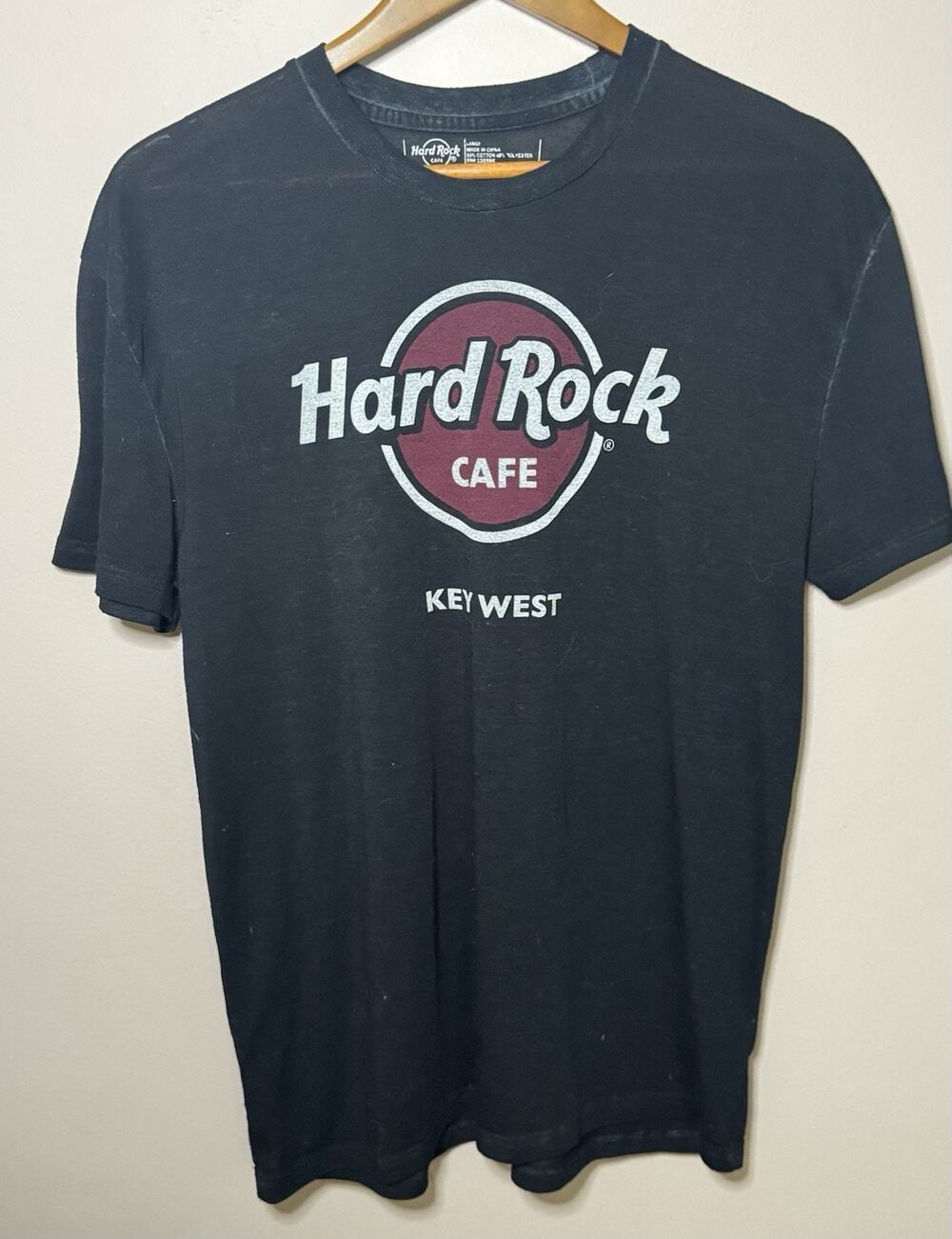 Hard Rock Cafe Key West black graphic t-shirt unisex Large